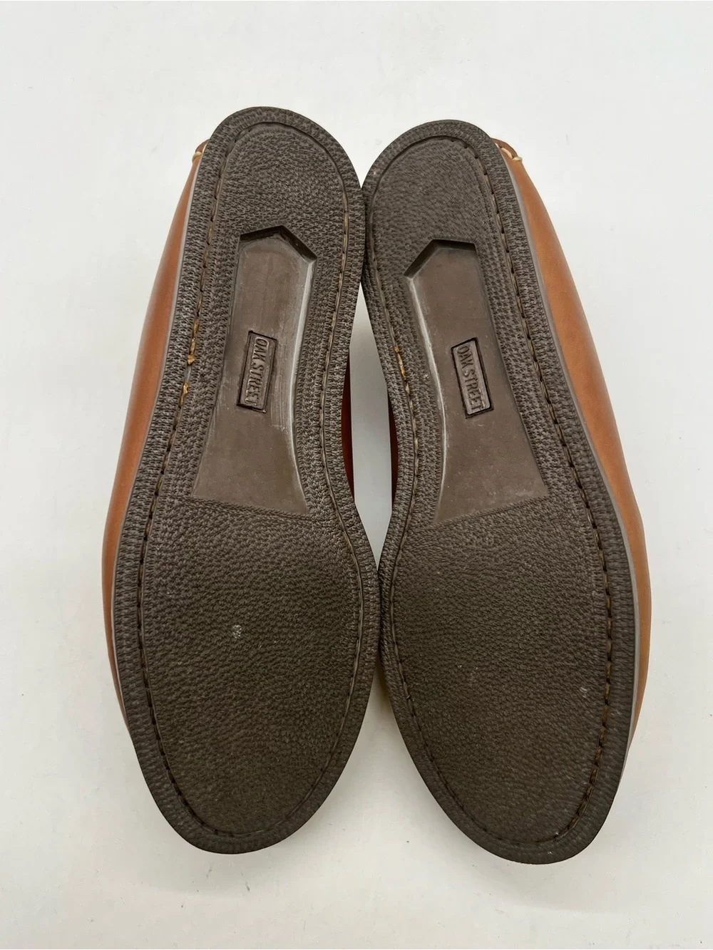 Oak Street Bootmakers Mens 10.5D Brown Leather Slip Moc Natural Chromexcel Shoes